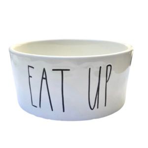 Rae Dunn Eat Up dog bowl